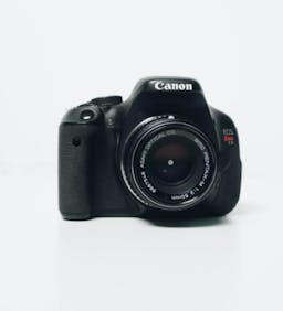 Black Canon EOS camera